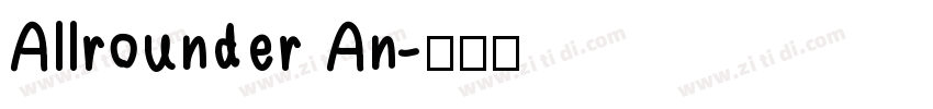 Allrounder An字体转换